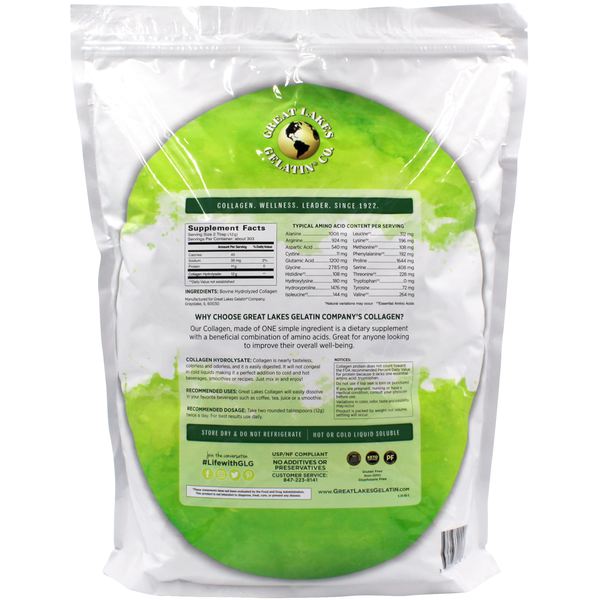 Collagen Hydrolysate 8lb Bag - Limit 1