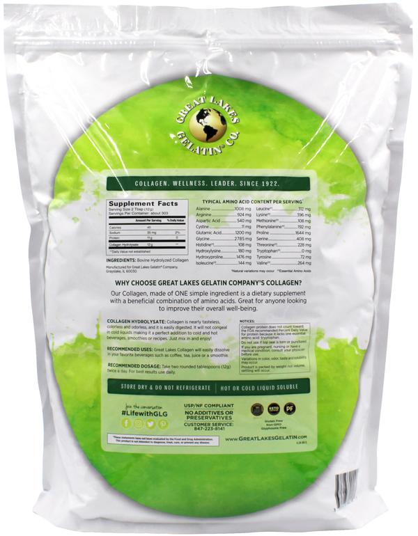 Collagen Hydrolysate 8lb Bag - Limit 1